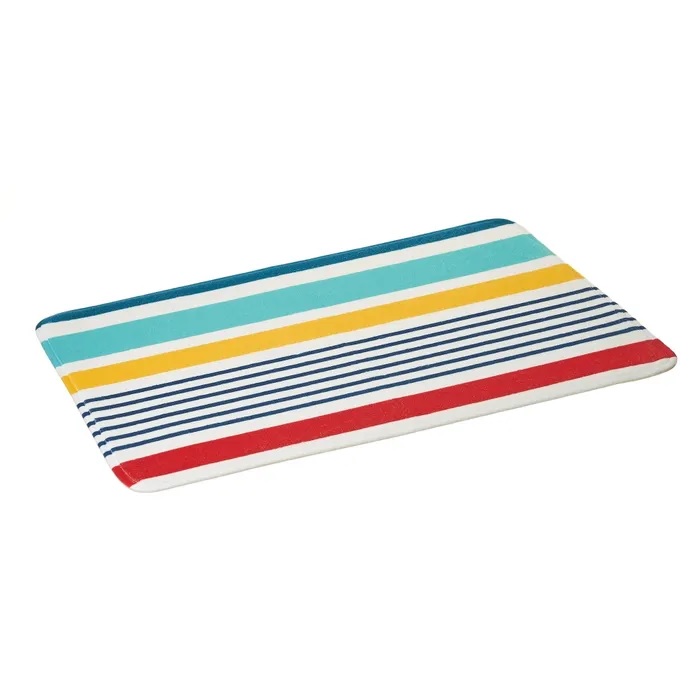 Alfombra Baño Microfibra Líneas Multicolor (45x70x1 cm) - Imagen 2