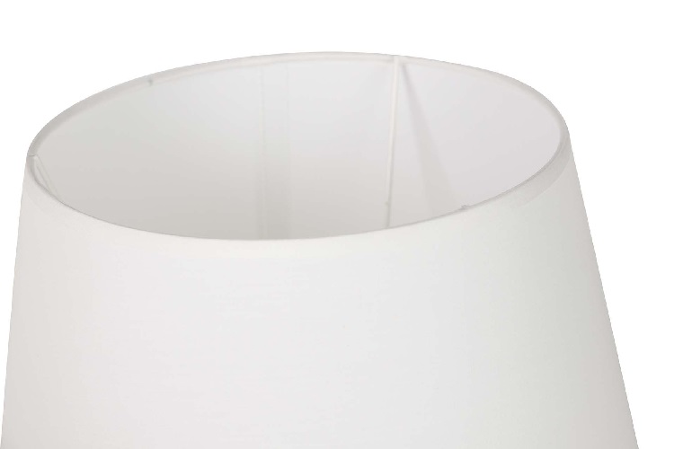 Lámpara Mesa Cerámica Blanca Bemus, Étnica (25dx39 cm) - Imagen 3